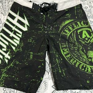 Affliction mens board shorts swim shorte 34
